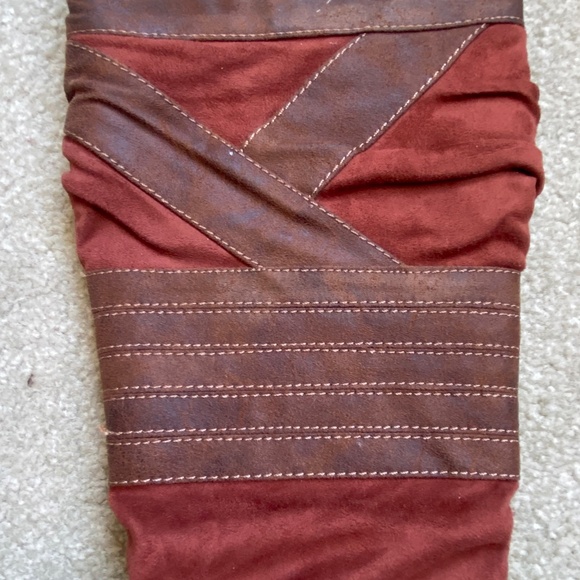 EUC Michael Antonio Knee-High Whiskey Coloured Boots, Size 8.5 - Picture 5 of 12